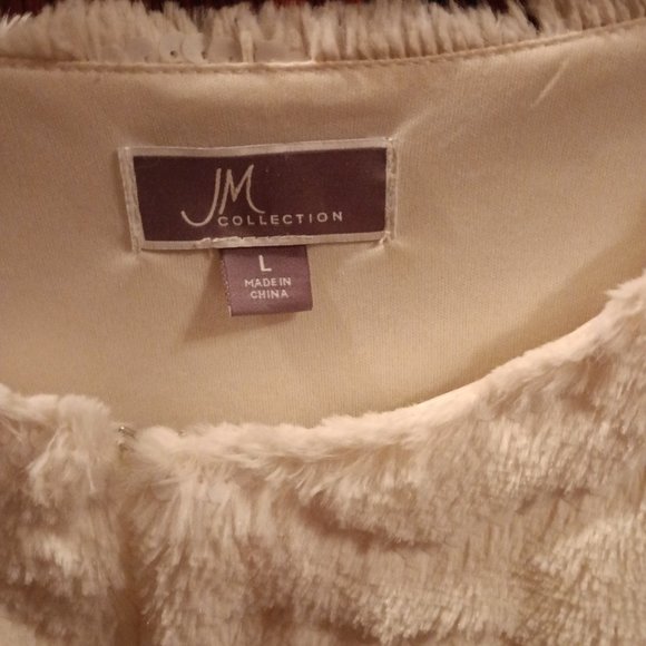 JM Collection Rose Sequined Jacket - Picture 2 of 4